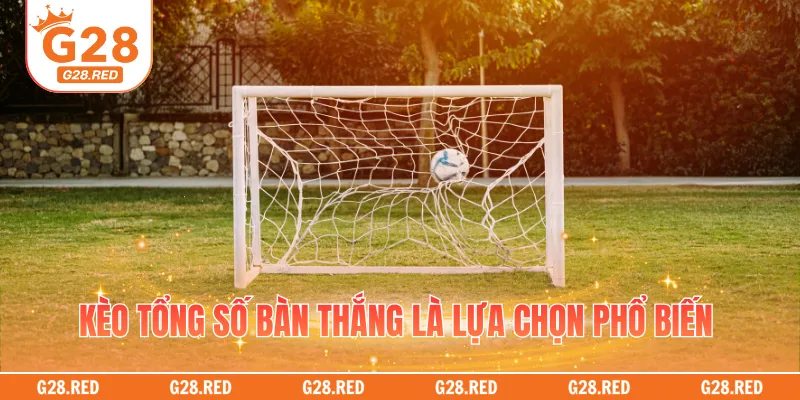 Kèo tổng số bàn thắng là lựa chọn phổ biến